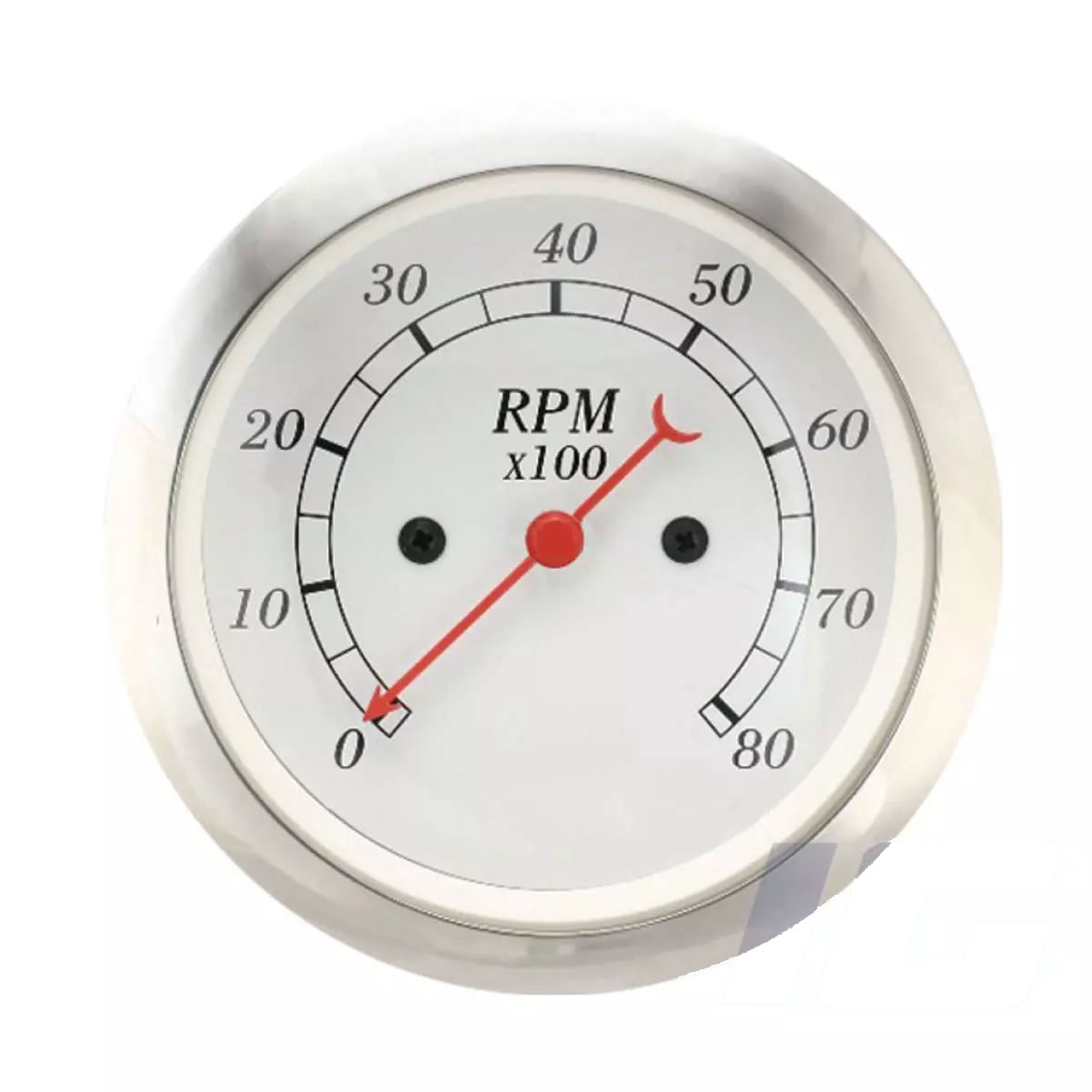 White Face Red Needle - Tachometer For Vintage Car